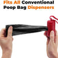 Best Pet Supplies Poop Bags for Dogs, 50% Post-Consumer Recycled Content dog waste bags on rolls, fits all poop bag holders for leashes - Black, 300 Count, Unscented