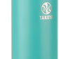 Takeya Actives Water Bottle with Spout Lid - Bottle with Double Stainless Steel Insulation - Dishwasher Safe & BPA-Free - Bottle with Spout Lid & Removable Bumper - 40 oz, Teal
