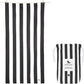 Dock & Bay Customized Beach Towel - Quick Dry, Sand Free - Compact, Lightweight - 100% Recycled - Includes Bag - Cabana - Kamari Charcoal - Large