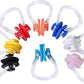 8 Pieces Silicone Swimming Nose Clip, Waterproof Silica Gel Surfing Nose Plug Protector Soft Latex Plugs for Kids and Adults (8 Colors)