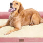 Large Dog Bed Orthopedic Washable: Beds Bolster - XL XLarge Big Dogs - Memory Foam - Ultra-Soft Pink XL Dog Crate Bed - Waterproof with Removable Cover