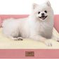 Small Dog Bed Orthopedic Washable Cat Bed Memory Foam Couch Sofa Comfy Pet Beds with Waterproof Removable Cover & Non-Slip Bottom