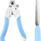 Zoocozy Cat Dog Pets Nail Clippers and Trimmers, Cat Grooming Supplies with Safety Guard, Avoid Overcutting, for Cat Dog Kitten Puppy Rabbit Guinea(Blue)