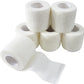 6 Pack 2" x 5 Yards Self Adhesive Bandage Wrap Breathable Cohesive Vet Wrap for Pets, Elastic Self-Adherent Tape for Sports, Wrist, Ankle (White)