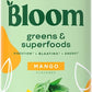 Bloom Nutrition Superfood Greens Powder, Digestive Enzymes with Probiotics and Prebiotics, Gut Health, Bloating Relief for Women, Chlorella, Green Juice Mix with Beet Root Powder, 60 SVG, Mango