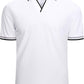 Esabel.C Jacquard Golf Shirts for Men Moisture Wicking Short Sleeve Performance Dry Fit Active Mens Polo Shirts