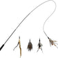 TTcat Cat Feather Wand Toys,Retractable Wand Toy with 4 Feather Refills, Interactive Cat Toy Kitten Toy for Indoor Cats to Play Chase Exercis