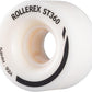 Rollerex ST360 92A Roller Skate Wheels (8-Pack) (Color Options) - Indoor Outdoor - Use for Quad Skate Wheel Replacement (Prime White)