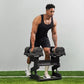 SNODE AD80 Drop Proof 80 lbs Adjustable Dumbbell Set -Adjustable Weights with Cast Iron Plates and Cradle, Knurled Handle, Fast Adjust, Compact Home Gym Equipment for Bench & Press