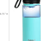 DRINCO Stainless Steel Water Bottle Spout Lid Vacuum Insulated Double Wall Water Bottle Wide Mouth (40oz 32oz 22oz 18oz 14oz) Leak Proof Keeps Cold or Hot (18 oz, 18oz Teal)