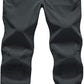 Gopune Men's Snow Ski Waterproof Softshell Pants Outdoor Windproof Warm Hiking Insulated Pants