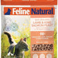 Feline Natural High Protein Dry Cat Food, Freeze-Dried Diet with 98% Meat, Organs & Seafood, No Peas, Grains, or Artificial Additives, Made in New Zealand, Lamb & King Salmon, 3.5oz