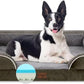 Comfort Expression Orthopedic Memory Foam Dog Beds, Waterproof Dog Beds Large Sized, Washable Dogs Beds with Removable Cover, Pet Sofa Couch with Bolster(Large,Olive Green)
