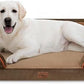 Comfort Expression Jumbo Dog Bed for Extra Large Dogs, Waterproof Orthopedic Dog Beds, PV Washable Sofa Bed, Large Breed Dogs Beds with Removable Cover & Non-Slip Bottom(Jumbo,Brown)