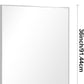 Silver Bathroom Mirror,30x36 inch Wall Mirror for Bathroom Wall Mounted,Rectangle Mirror for Bathroom Over Sink,Modern Metal Frame for Living Room,Bedroom Entryway,Horizontal/Vertical