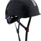 Hard Hats Construction Safety Helmet ANSI Z89.1 Approved OSHA Hardhat, LOHASPRO Vented Men Worker Black Hard Hat with Chin Strap Tree Climbing Rescue Arborist Helmet (P2 Black)