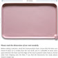Hoki Found Silicone Pet Food Tray - High-Lips Dog Cat Bowl Mats - Waterproof Dog Cat Food Mats - Neutral Pink