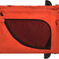Tidyard Pet Bike Trailer Orange and Black Oxford Fabric and Iron Pet Bicycle Carrier, Animal Bike Stroller for Cat, Puppy, Dog, Outdoor, Travel Style B