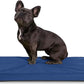 K9 Ballistics Tough Ripstop Orthopedic Dog Crate Bed - Durable Pad with Washable Cover, for Wire Crates, Tie-Downs Included, Size: Small 29"x18", Blue Quartz