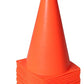Alyoen 9 inch Orange Traffic Cones, Plastic Sport Cones, Soccer Training Cones for Outdoor Activity & Festive Events (Sets of 10/15/ 20)