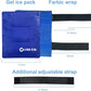 WORLD-BIO Large Gel Ice Pack Wrap for Injuries, Reusable Cold Compress Therapy Ice Pack with Straps for Swelling, Bruises, Hip, Knee Replacement Surgery, Back, Shoulder,11" x 14" Blue