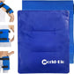 WORLD-BIO Large Gel Ice Pack Wrap for Injuries, Reusable Cold Compress Therapy Ice Pack with Straps for Swelling, Bruises, Hip, Knee Replacement Surgery, Back, Shoulder,11" x 14" Blue