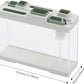 Modern Acrylic Betta Fish Tank Aquarium Kit with LED Lighting and USB Charging Ports 20 Gallon Small Fish Tank for Home Office Decor, Ideal for Living Rooms, bedrooms (White)
