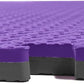 Xspec 1" Extra Thick 48 sq ft Reversible EVA Gym Foam Floor Mat Tiles (24" x 24"), Steel Pattern, 12 pcs, Black/Purple