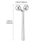 Tekson Faical Roller Massager, 3D Metal Face Massage Tool for Reduce Puffiness, Remove Eye Wrinkles, Face Lift, Increase Firmness, Anti-Aging, Skin Tightening (Zinc Alloy)