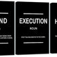 Framed Canvas Wall Art Success Quote, Office Wall Art, Black Large Poster, Positive Motivational Set of 3 Prints, Execute Failure Definition, Inspirational Print (B-3pcs,16x24inchx3pcs)