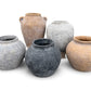 Distressed Charcoal Terracotta Clay Vase