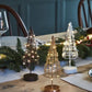 Gold LED Fairy Light Wire Table Christmas Tree