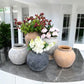 Distressed Charcoal Terracotta Clay Vase