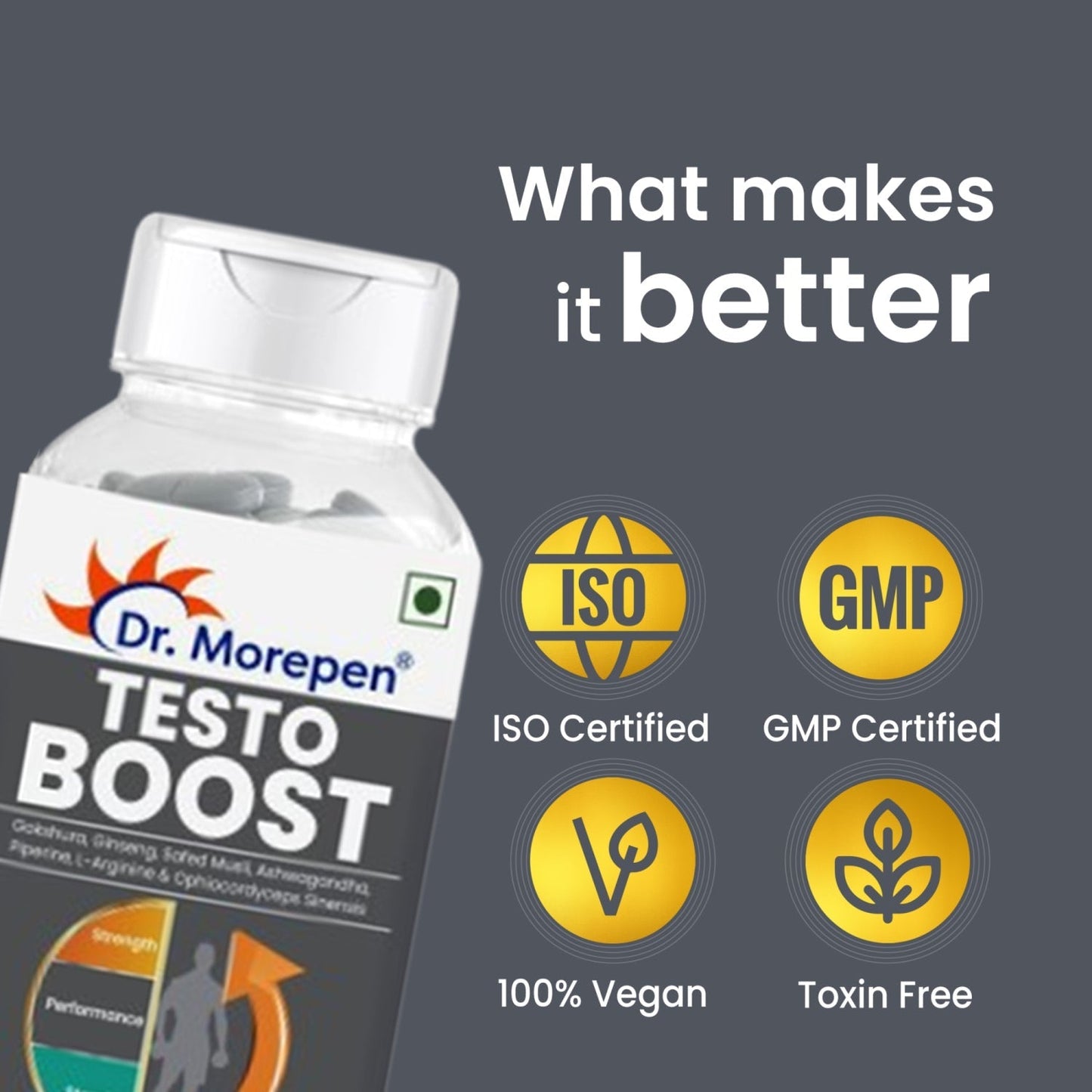 Dr Morpen Gokshura & Testo Boost -Performance Combo Pack