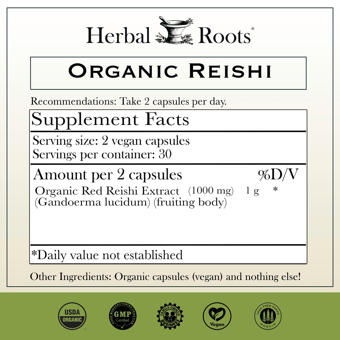 Organic Reishi Mushroom