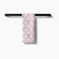 Festive Candy Canes Geometry Tea Towel