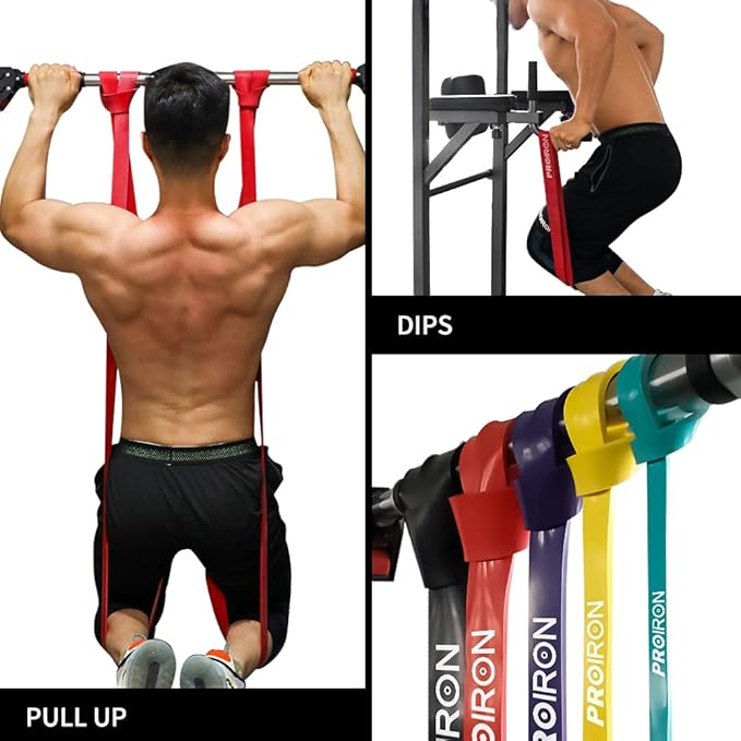 PROIRON Resistance Bands,Pull Up Assistance Bands,Exercise Workout Band for Men & Women,Thick Heavy Duty Resistance Band Set for Working Out,Stretching, Physical Therapy