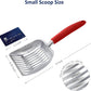 WePet Cat Litter Scoop, Aluminum Alloy Sifter, Kitty Metal Scooper, Deep Shovel, Long Handle, Poop Sifting, Kitten Pooper Lifter, Durable, Heavy Duty, for Litter Box