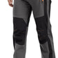 Rdruko Men's Snow Ski Pants Waterproof Insulated Winter Outdoor Snowboard Hiking Fleece Pants with Belt