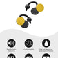 nwm DOTS Wireless On-Ear Speakers (Open Ear Earphones) Sound Leakage suppressed (PSZ Technology - Bone Conduction Alternative) with Optimal Microphone Function Designed in Japan | Mustard Yellow