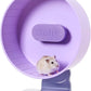 Silent Hamster Wheel 8.7 Inch Dual-Bearings Small Animals Quiet Running Exercise Wheels, Height Adjustable for Dwarf Hamsters, Gerbils, Mice, Hedgehog, Lemmings, or Other Small Pets,Taro Purple
