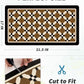 AMOAMI Coffee Mat Hide Stain Rubber Backed Absorbent Dish Drying Mat for Kitchen Counter - Fits Under Coffee Maker or Machine - PEANUT 17x31.5