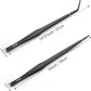 Aquarium Tweezers Extra Long 15 inches Feed Tong Clamps - FEITA Straight and Curved Stainless Steel 38cm Tweezers Set for Fish Tank Plants Aquascape Tools & Reptile Feeding Tongs - Black 2Pcs