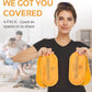 AllSett Health Reusable Hot and Cold Gel Ice Packs for Injuries | Cold Compress, Ice Pack, Gel Ice Packs, Cold Pack, ice Pack, Cold Packs for Injuries, 10.5 in Long x 5 in Wide, | 4 Pack Orange