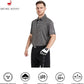 Mens Golf Shirt Moisture Wicking Dry Fit Performance Sport Short Sleeve Striped Golf Polo Shirts for Men
