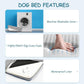 EMPSIGN Reversible Cool and Warm Dog Bed for Crate Pad, Pet Beds with Washable and Removable Cover, Dogs Crate Bed Sleeping Mats, Bed for Dog Crate for Large Medium Small Dogs, Grey