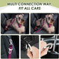 Lukovee Dog Seat Belt for Car, Adjustable Dog Car Harness for Large Medium Small Dogs, Soft Padded & Breathable Mesh Dog Seatbelt with Car Strap and Carabiner(Rose Double Clip,XXX-Small)