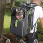 Cat Backpack Carrier & Dog Car Seat for Small Pets Up to 25 lbs - Expandable Cat Carrier Backpack with Safety Leash and Breathable Mesh - Waterproof for Travel - 3 in 1