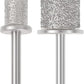 CAELUM 2Pack Diamond-Coated Pet Nail Grinder Bits, Dual Grit for Large & Small Dogs, 1/8” Shank for Dremel Nail Tools, Low Noise, Durable Nail Trimmer for Dogs, Top & Side Grinding