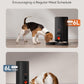 WOPET Automatic Cat Feeder, 5G WiFi Pet Feeder for Two Cats or Dogs with Remote Control, 6L Cat Food Dispenser with Low Food Sensor, 1-10 Meals Per Day, Up to 10s Meal Call for Pets